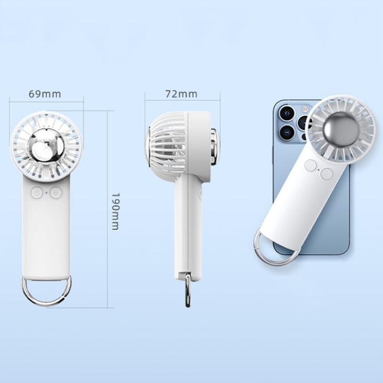 Outdoor Handheld Ice Air Conditioning Fan Astronaut Night Light Semiconductor Cooling Fan (Hellblau) | Brehn