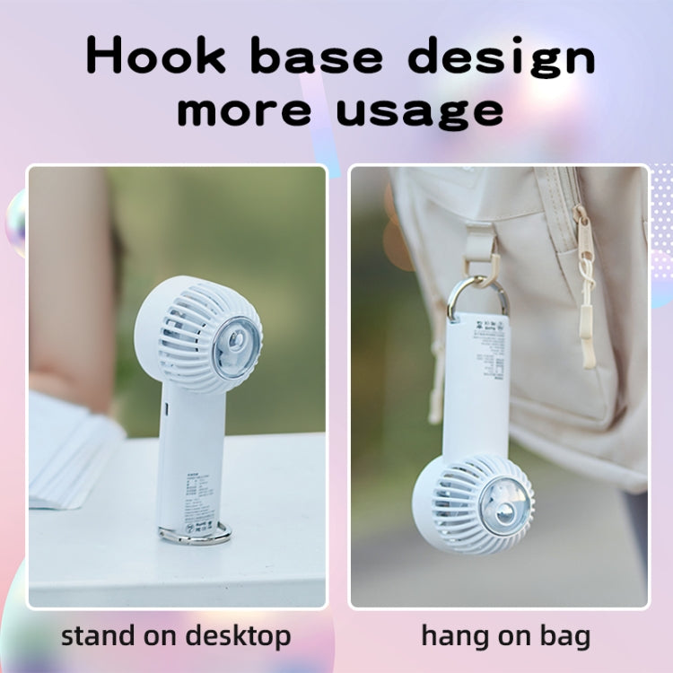 Outdoor Handheld Ice Air Conditioning Fan Astronaut Night Light Semiconductor Cooling Fan (Hellblau) | Brehn