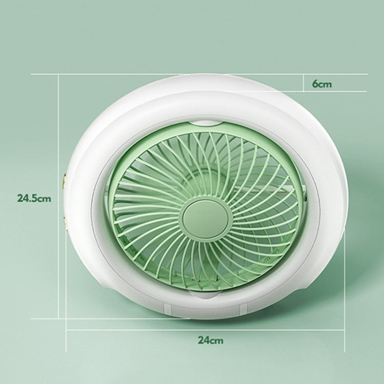 Nachtlicht Desktop Faltventilator Outdoor Camping Hängender Mini Ventilator, Farbe: Grün Verbesserte | Brehn