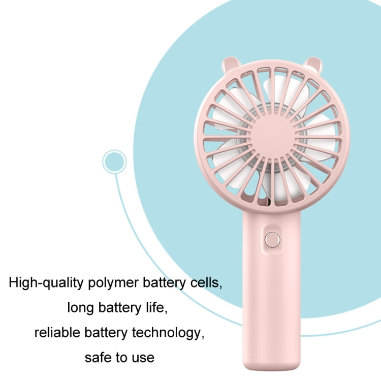 Mini USB Handheld Fan Wiederaufladbar Tragbar Desktop Telefonhalter (Pink) | Brehn
