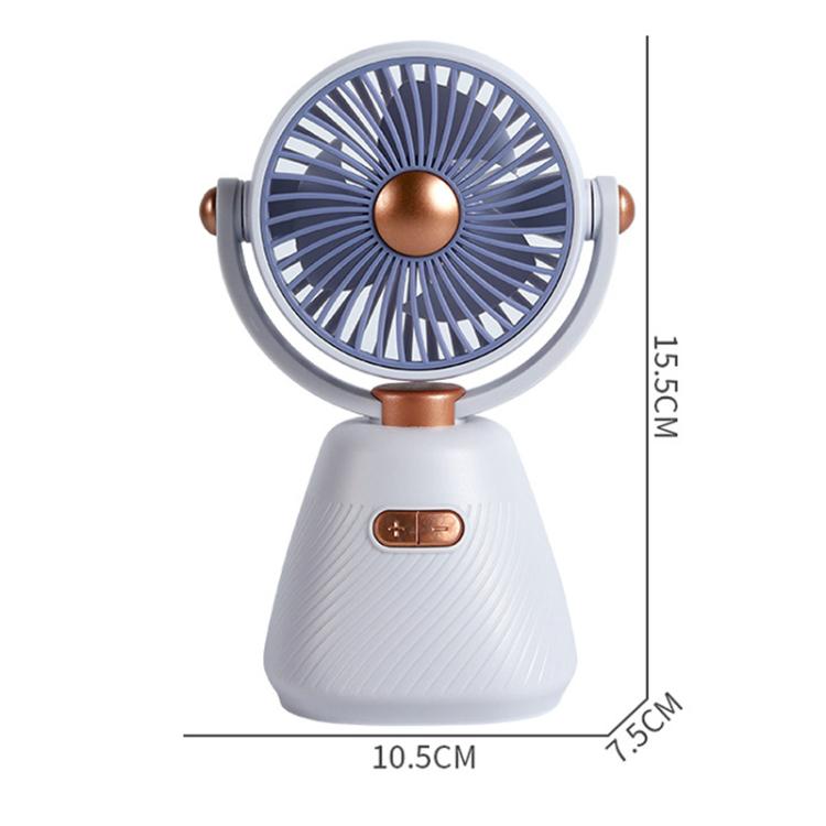 Desktop 100-Geschwindigkeits Mini Studenten Schlafzimmer Ventilator Tragbarer USB Aufladbarer Desktop Kleiner Ventilator (Beige) | Brehn