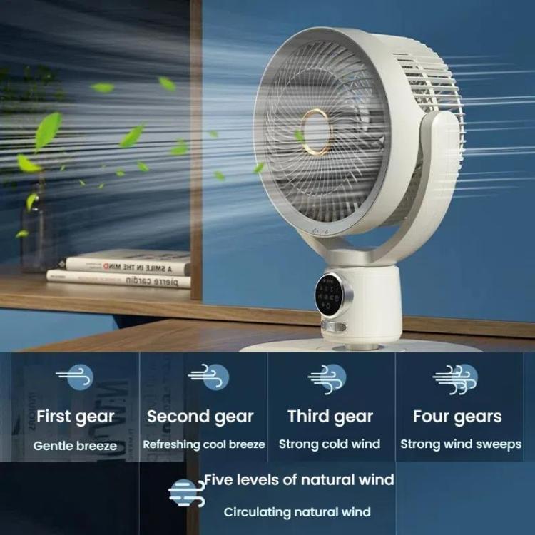 Luftzirkulationsventilator Turbo Licht Konvektionsstandventilator mit Fernbedienung Timer Bodenventilator, Stil: Wiederaufladbar | Brehn