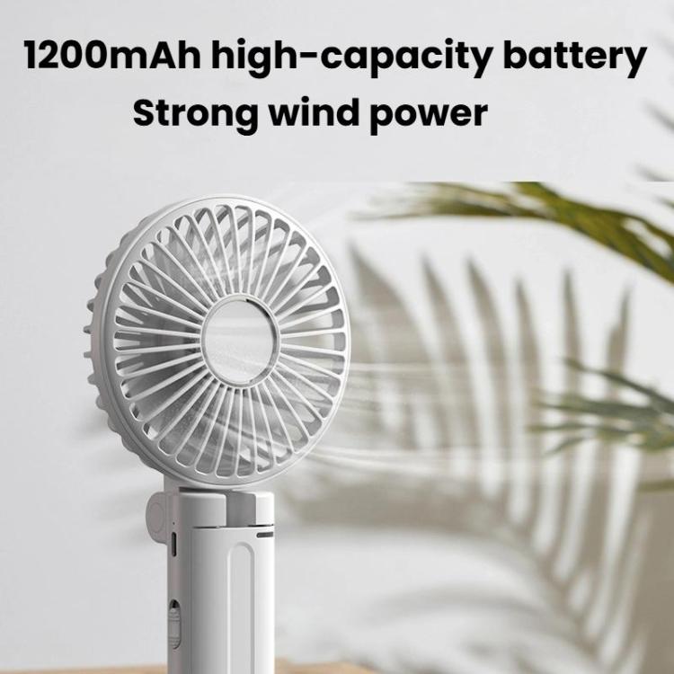 Faltender hängender Regenschirm Ventilator USB tragbarer Regenschirm Klemmlüfter kompakter Schreibtischventilator (Schwarz) | Brehn