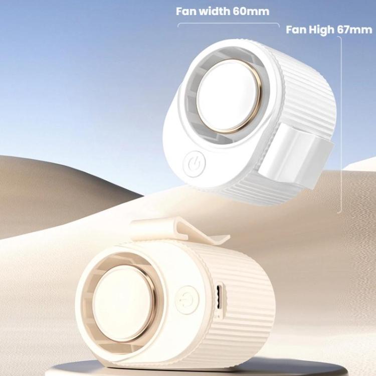Hochgeschwindigkeits-Taillengebundener Ventilator Tragbarer Clip-on USB Mini Ventilator (Weiß) | Brehn