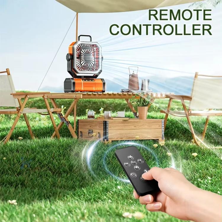 Fernbedienung USB oszillierender Ventilator tragbar Licht für Camping (Grün) | Brehn