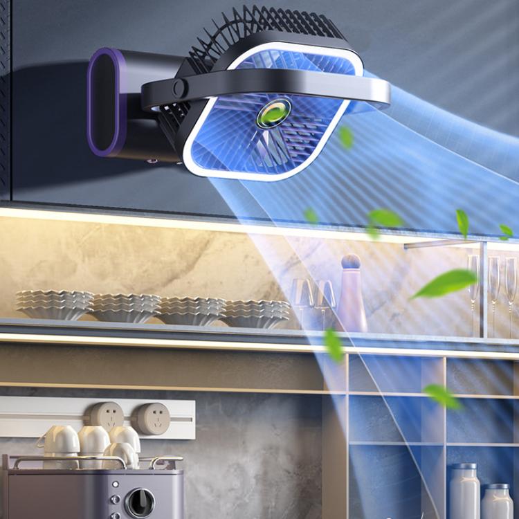 Desktop Mini Büro Silent USB Wandventilator, Farbe: Grau Plug-in | Brehn