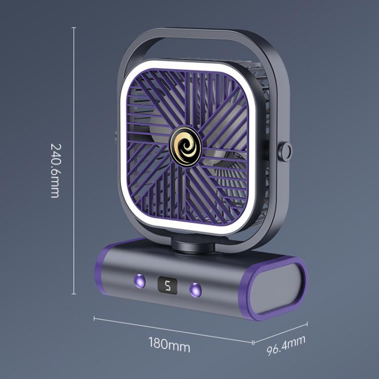 Desktop Mini Büro Silent USB Wandventilator, Farbe: Grau Plug-in | Brehn
