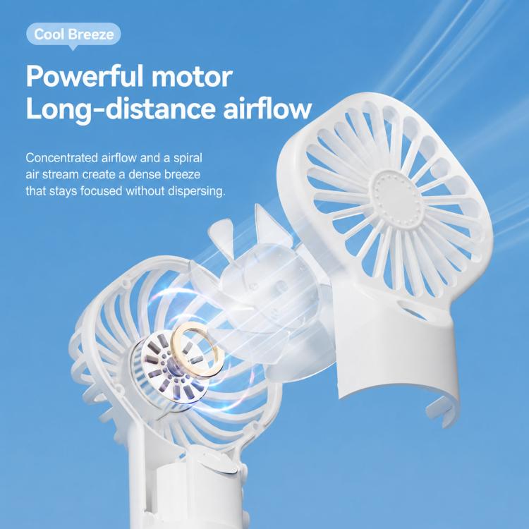 Handheld Misting Fan Tragbarer Wasser Spray Ventilator Typ-C Wiederaufladbarer Mini Persönlicher Gesicht Nebel Ventilator (F3 Weiß) | Brehn
