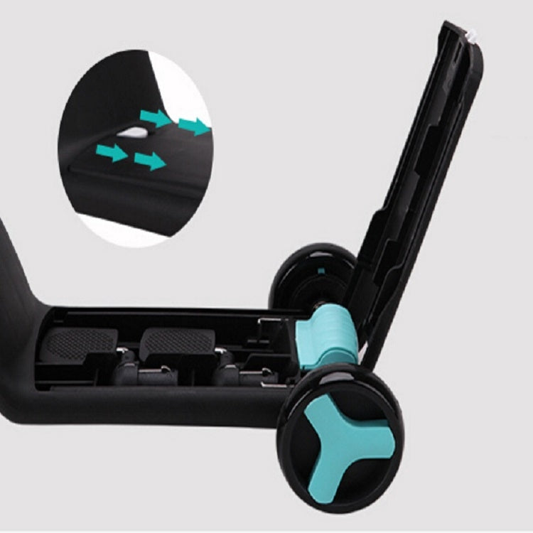 Brehn | nadle Faltbares Dreirädriges Drei-Modus Gleichgewicht Fahrrad Kinder Roller (Blau)