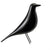 Brehn | Resin Craft Vogel Figurine Büro Ornamente Heim Dekoration Zubehör (Schwarz)