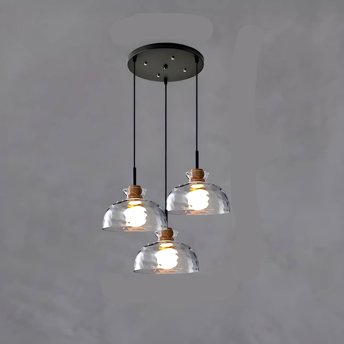 Brehn | LuxeGlow Chic Glasleuchter - Modern elegante Glas-Deckenlampe