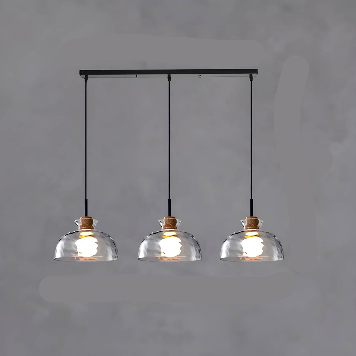 Brehn | LuxeGlow Chic Glasleuchter - Modern elegante Glas-Deckenlampe