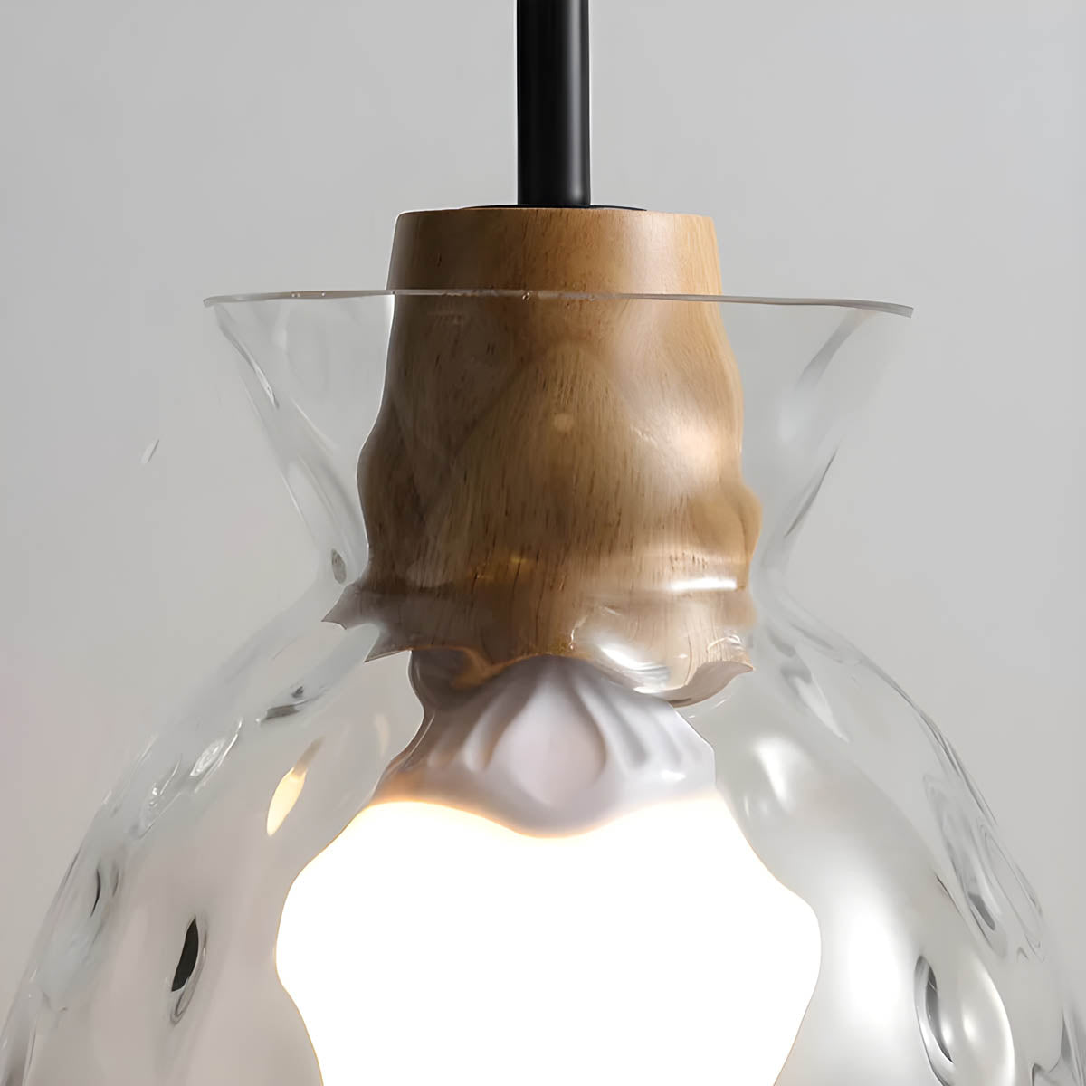 Brehn | LuxeGlow Chic Glasleuchter - Modern elegante Glas-Deckenlampe