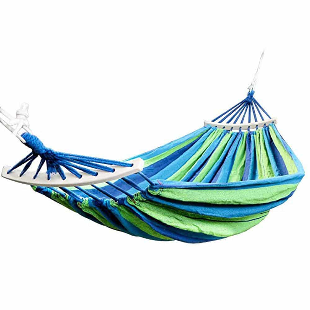 Hängematte - von Camping Hammock (blau gestreift) | Brehn