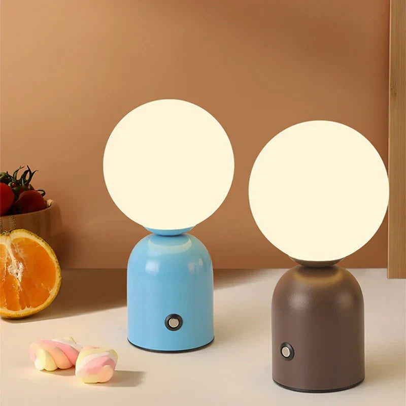 Wiederaufladbare LED Tischlaterne – Tragbare kabellose Lampe für Innen & Außen | Brehn