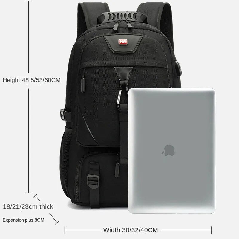 Tech Trek Pro 50-80L Der Ultimative Rucksack Mit USB-Anschluss | Brehn