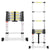 Teleskopleiter Aluminium Belastbarkeit bis zu 150kg 2.6m-5m mit Stabilisator | Brehn