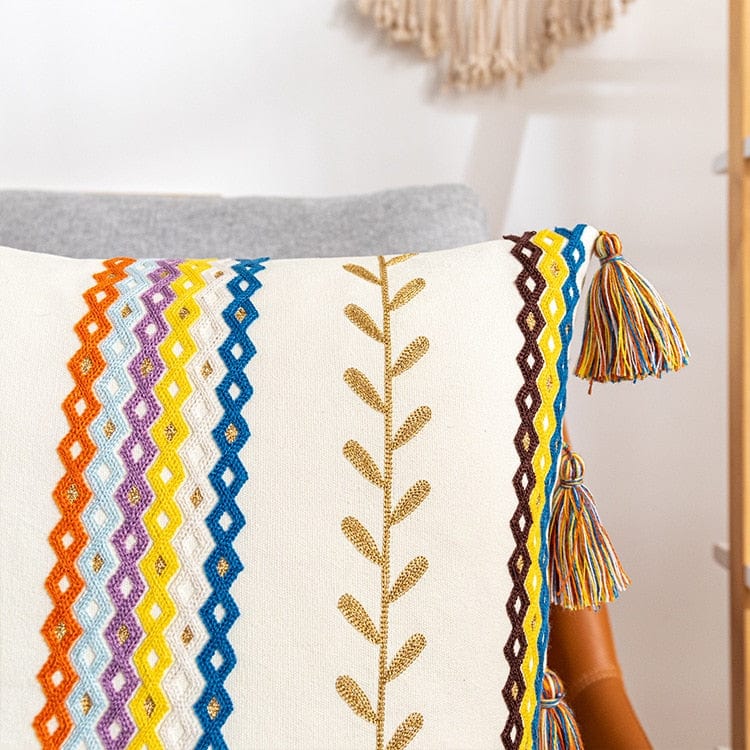 Texturiertes-Tassel Kissenbezug | Brehn