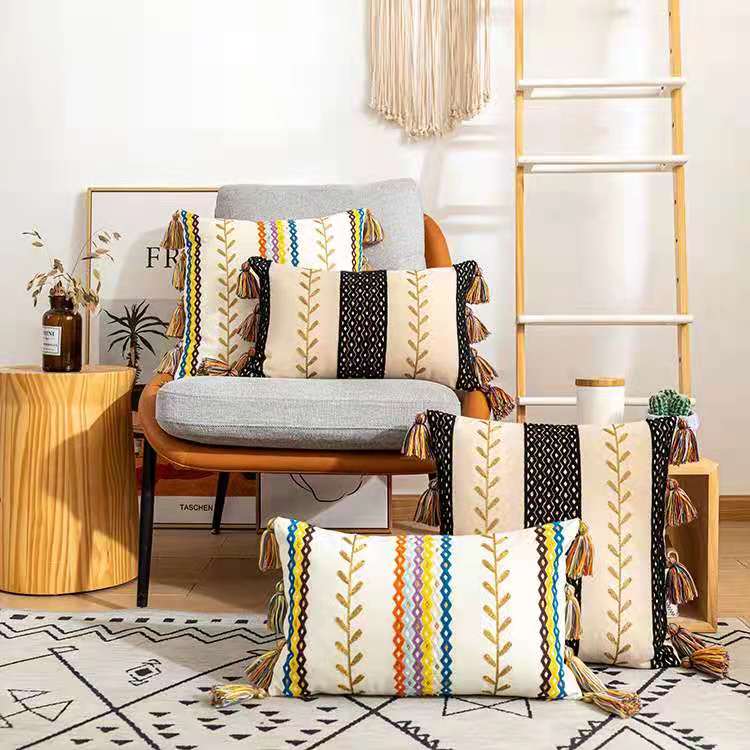Texturiertes-Tassel Kissenbezug | Brehn