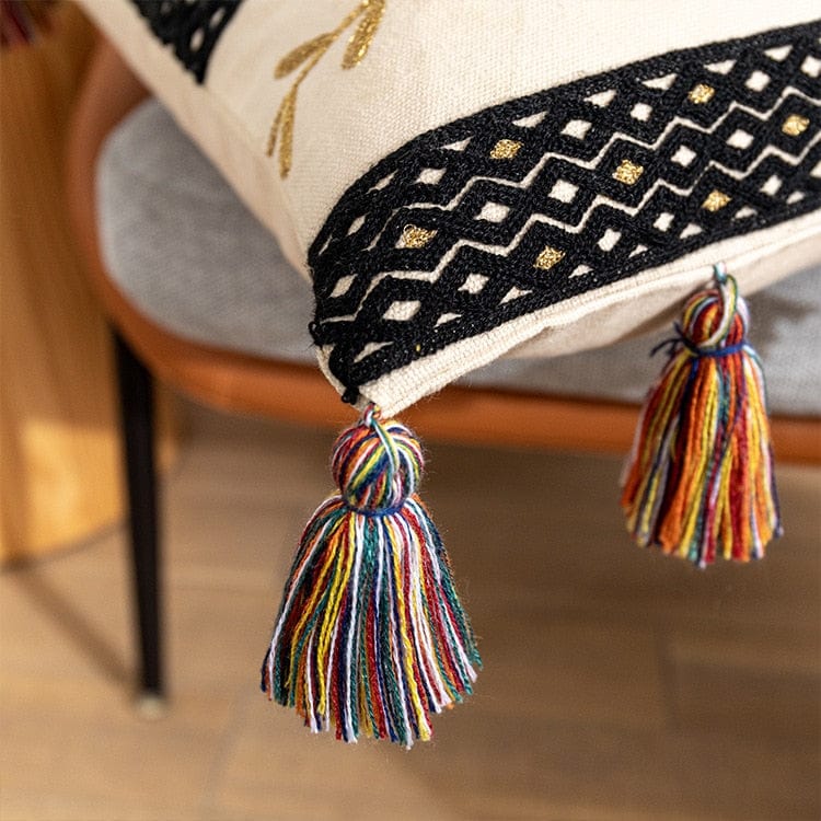 Texturiertes-Tassel Kissenbezug | Brehn