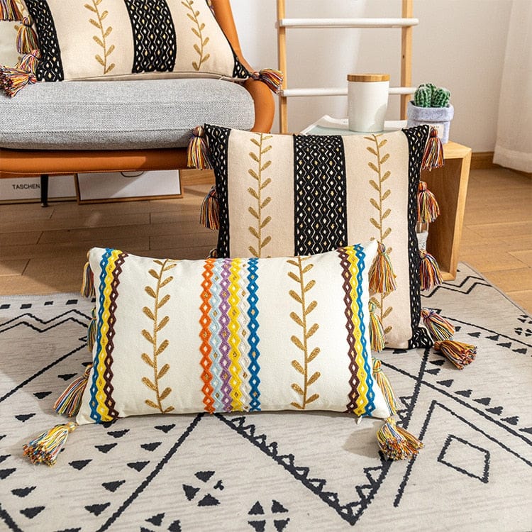 Texturiertes-Tassel Kissenbezug | Brehn