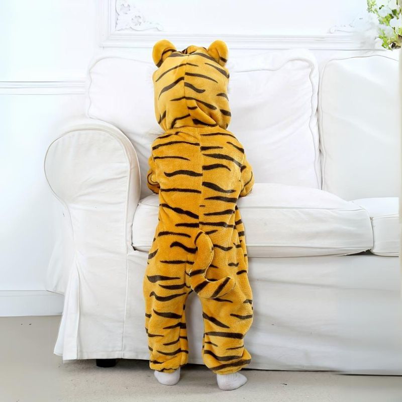 Kleinkind-Tier-Overall | Weicher Baby-Body aus Baumwolle und hypoallergenem Fleece
