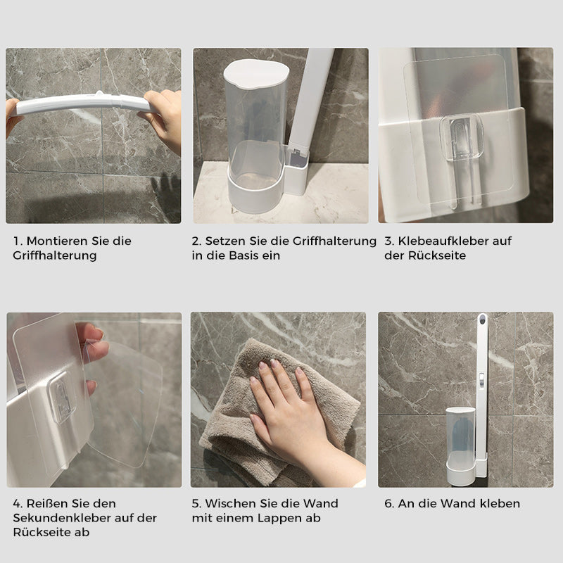 HygiBrush Einweg-Toilettenbürste mit abnehmbaren Schwammköpfen | Brehn