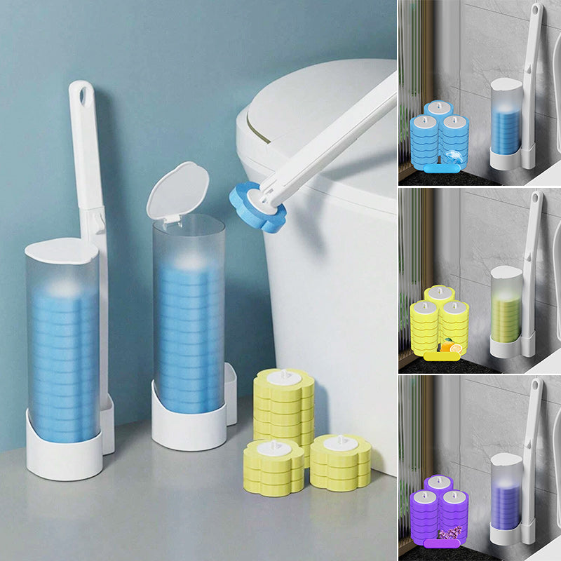 HygiBrush Einweg-Toilettenbürste mit abnehmbaren Schwammköpfen | Brehn