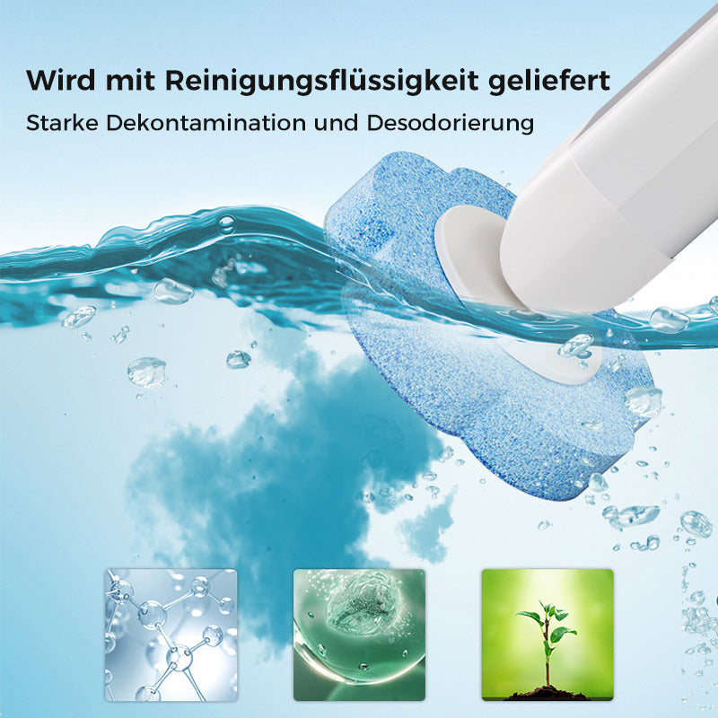 HygiBrush Einweg-Toilettenbürste mit abnehmbaren Schwammköpfen | Brehn