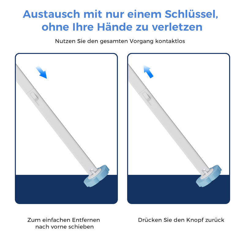 HygiBrush Einweg-Toilettenbürste mit abnehmbaren Schwammköpfen | Brehn