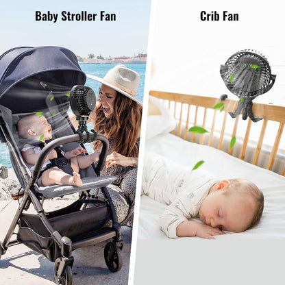 Tragbarer Kinderwagenventilator mit 8000mAh Batterie | Brehn