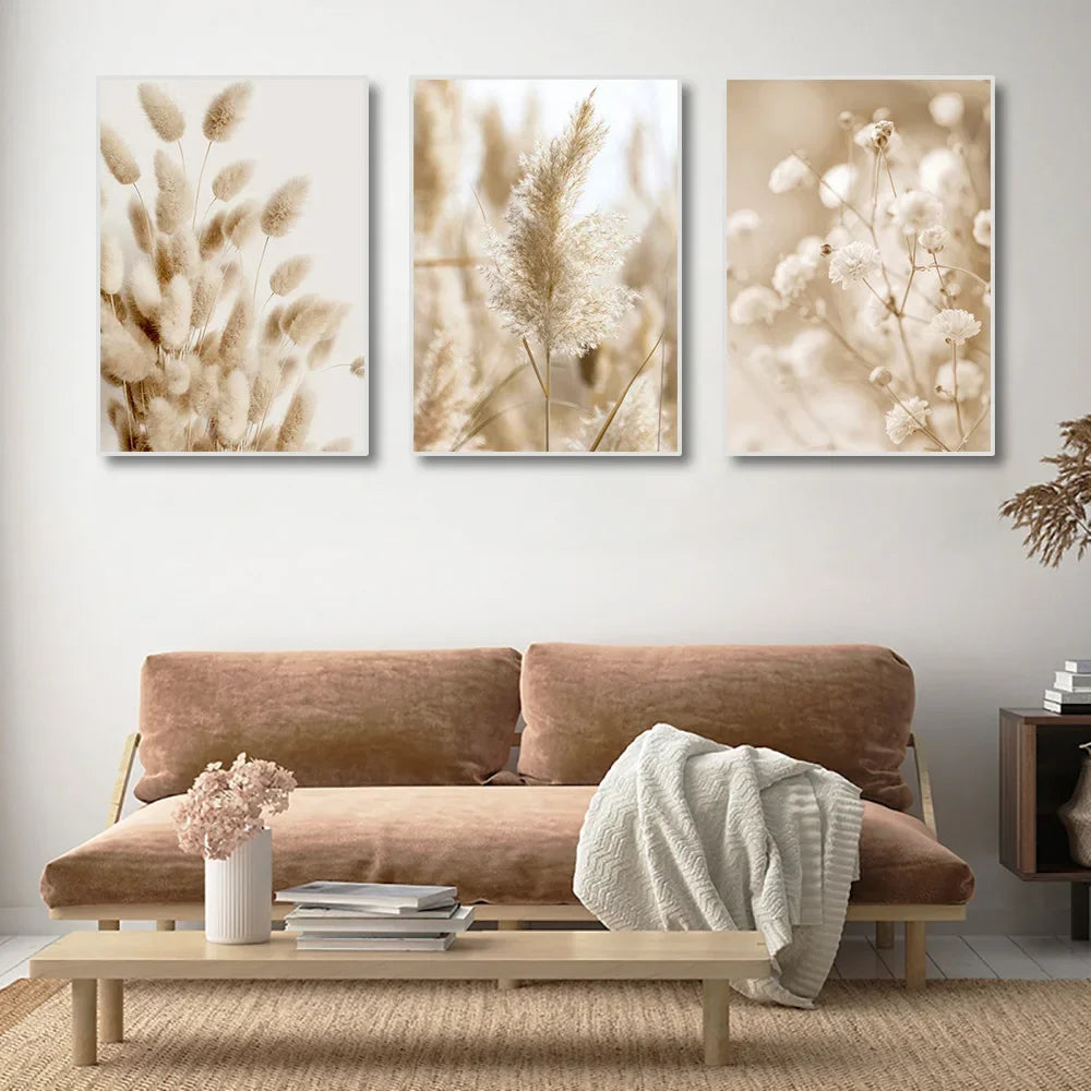 Ruhige Seegras Strand Küstenlandschaft Wandkunst Feine Kunstleinwand Drucke Skandinavische Bilder Der Ruhe Für Inspirierende Wohnzimmerdekoration
