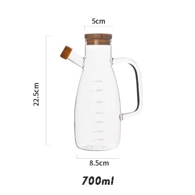 Transparentes Glasölflasche mit Griff | Brehn