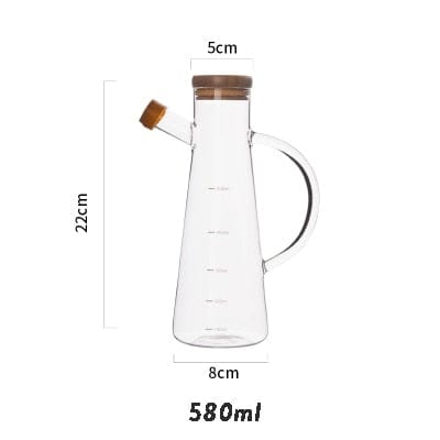 Transparentes Glasölflasche mit Griff | Brehn
