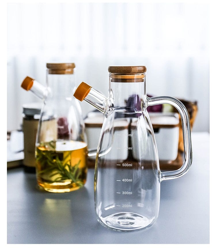 Transparentes Glasölflasche mit Griff | Brehn