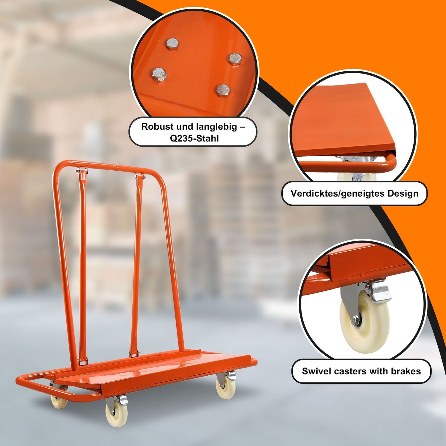 Plattenwagen Transportwagen bis 1000kg | Brehn