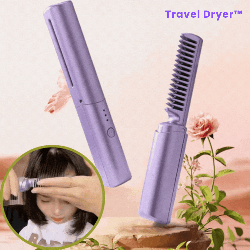 Travel Dryer™ Schnelles und einfaches Haarstyling für unterwegs in nur wenigen Minuten.