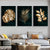 Tropische Botanik Exotische Goldene Palmblätter Wandkunst Fine Art Leinwanddrucke Bilder Für Wohnzimmer Esszimmer Nordic Wohnkultur