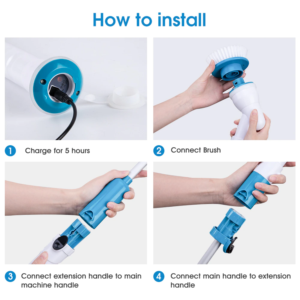 Turbo Scrub® Akku-Reinigungsbürste | Brehn