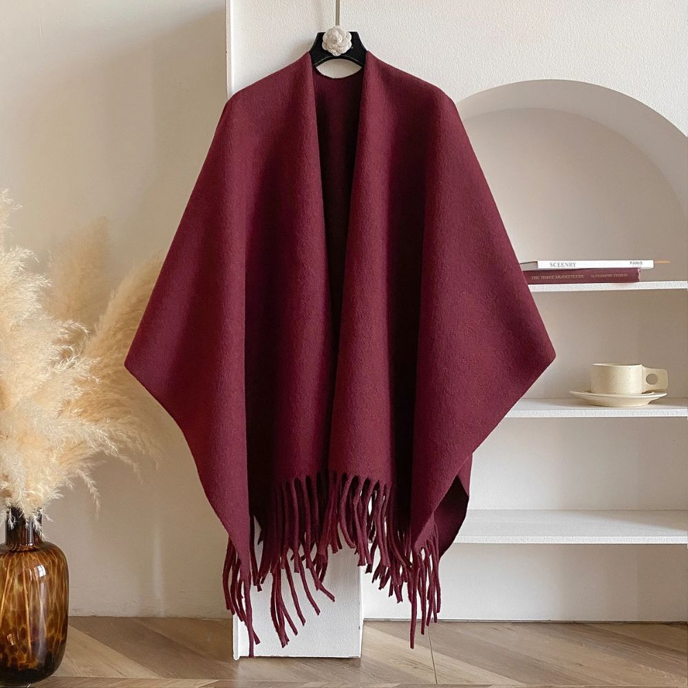 Twilight Chill Acryl-Poncho-Schal