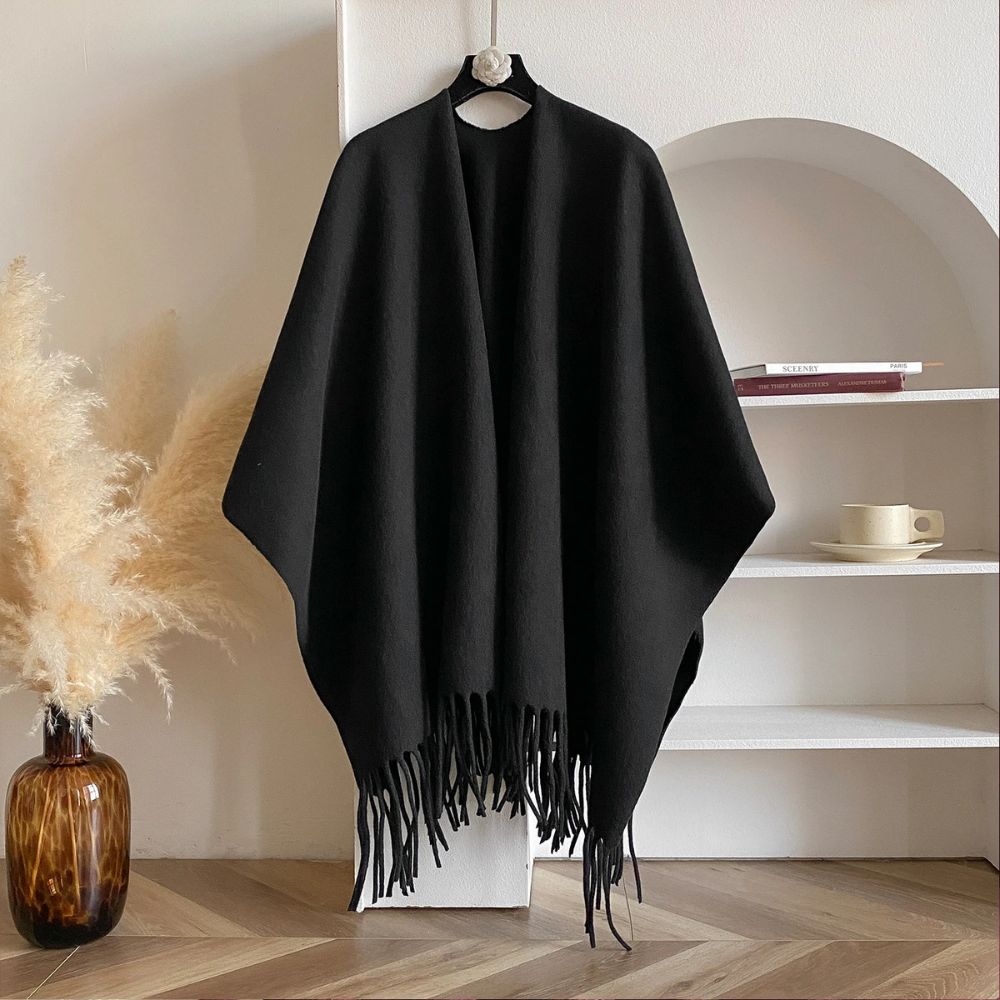 Twilight Chill Acryl-Poncho-Schal