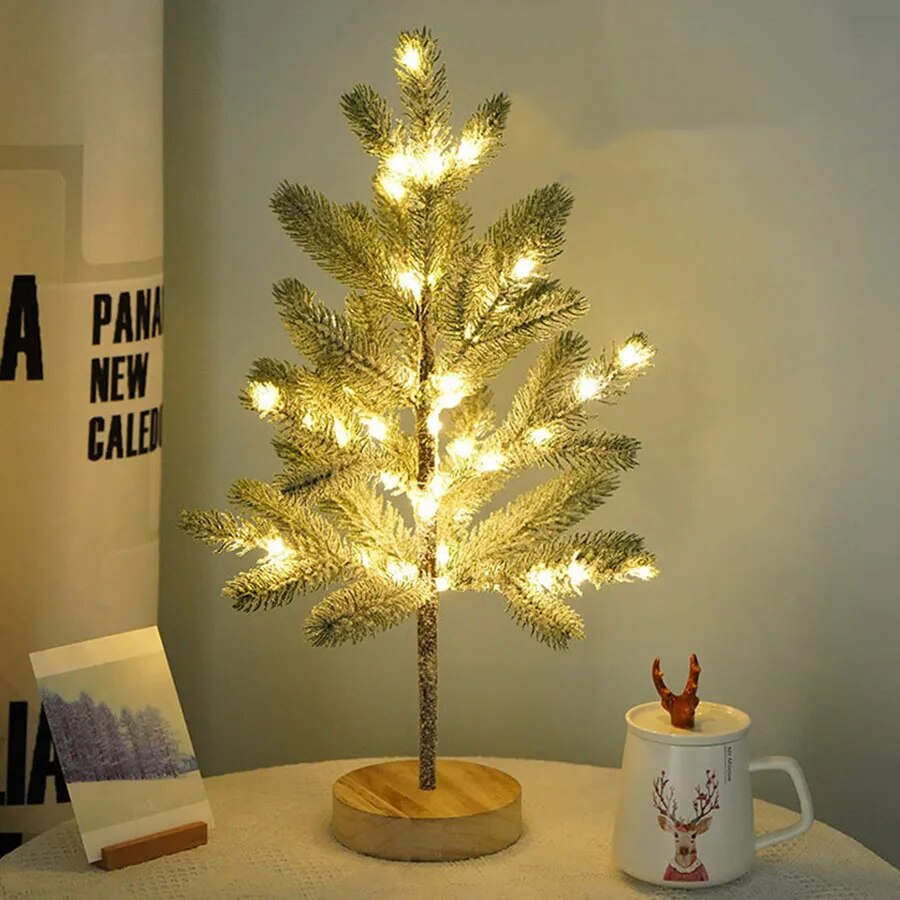 Brehn | LumiPine – LED-Weihnachtsbaum-Tischlampe mit warmweißem Licht
