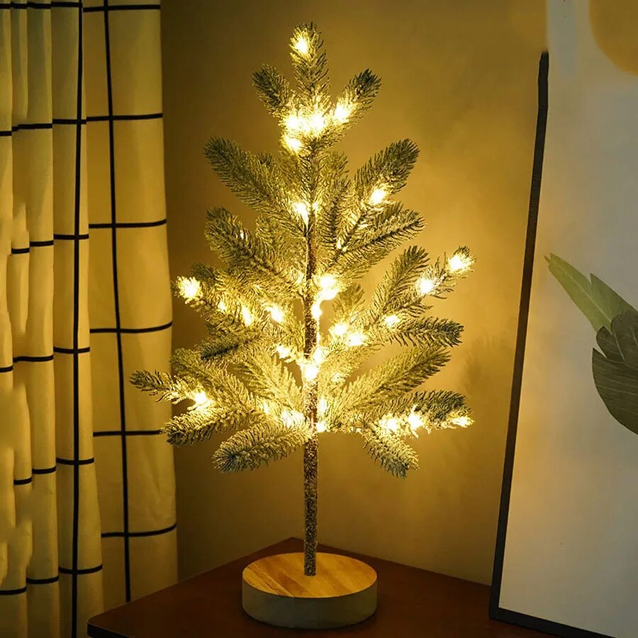 Brehn | LumiPine – LED-Weihnachtsbaum-Tischlampe mit warmweißem Licht