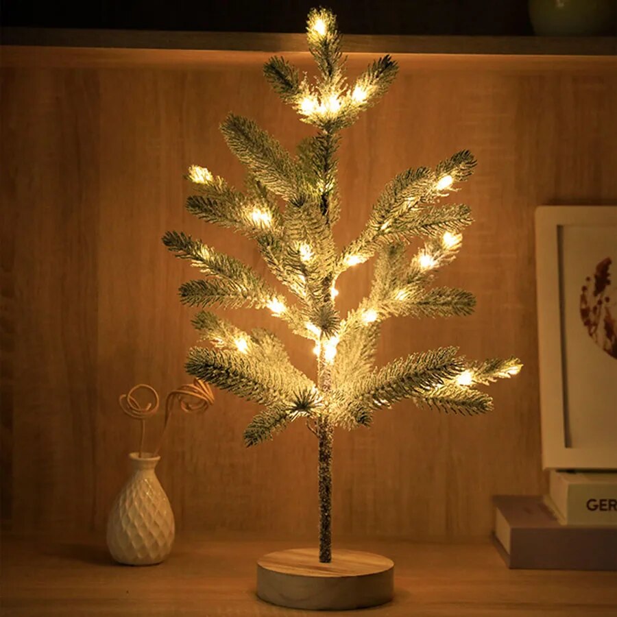 Brehn | LumiPine – LED-Weihnachtsbaum-Tischlampe mit warmweißem Licht