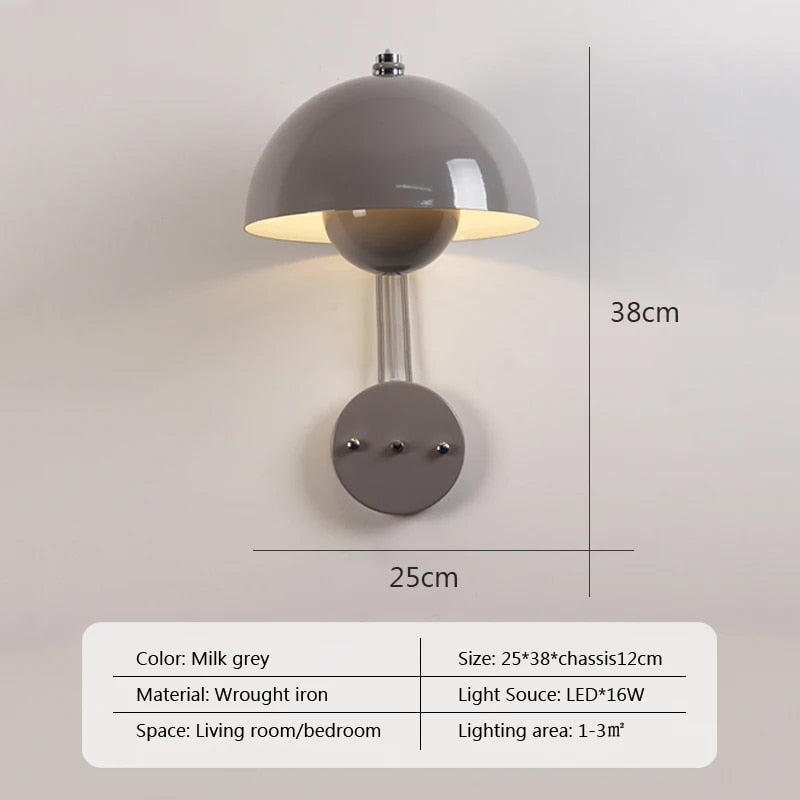 Brehn | ShroomLite Wandleuchte - Kreative Beleuchtung für modernes Interieur