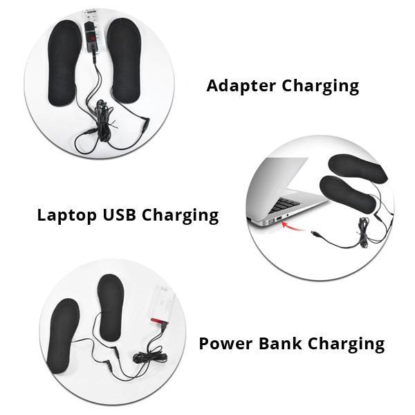 USB beheizte Einlegesohlen Fußwärmer (1 Paar) | Brehn