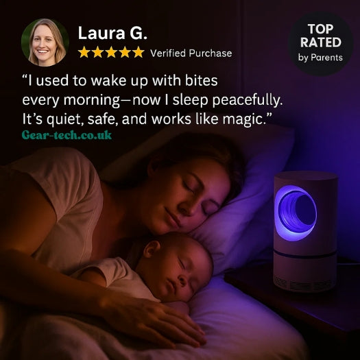 InsectoStop UV Fliegenfänger – Elektrische Moskito-Lampe für drinnen und draußen | Brehn