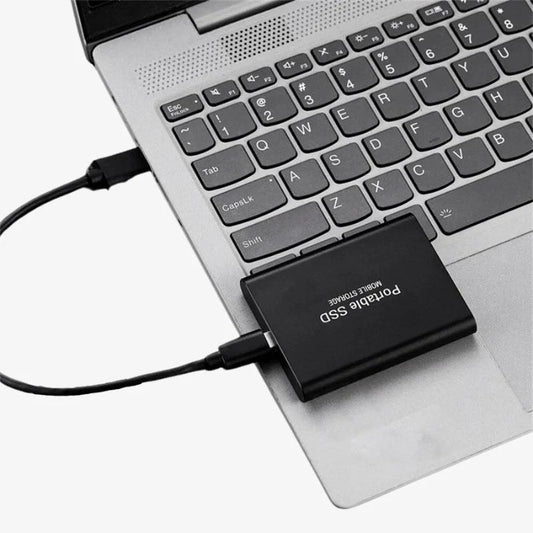 Externe SSD-Festplatte aus Aluminium, tragbarer Speicher