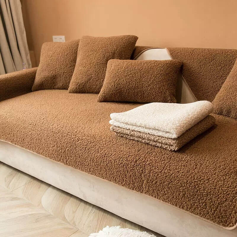Ultrasoft Teddy-Fleece Warm Rutschfeste Couchbezug 90x160 cm | Brehn
