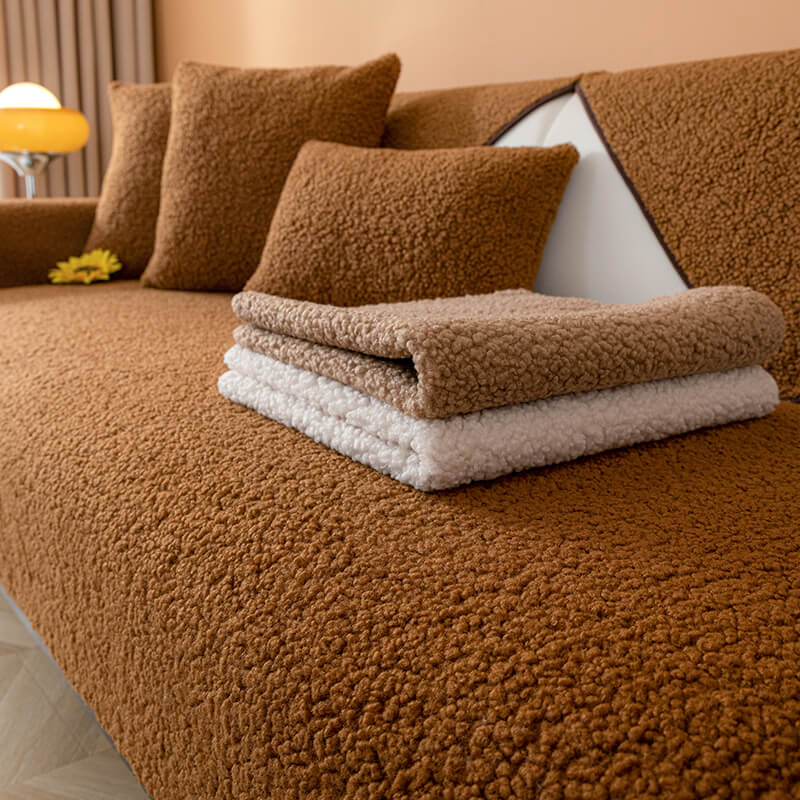 Ultrasoft Teddy-Fleece Warm Rutschfeste Couchbezug 90x160 cm | Brehn
